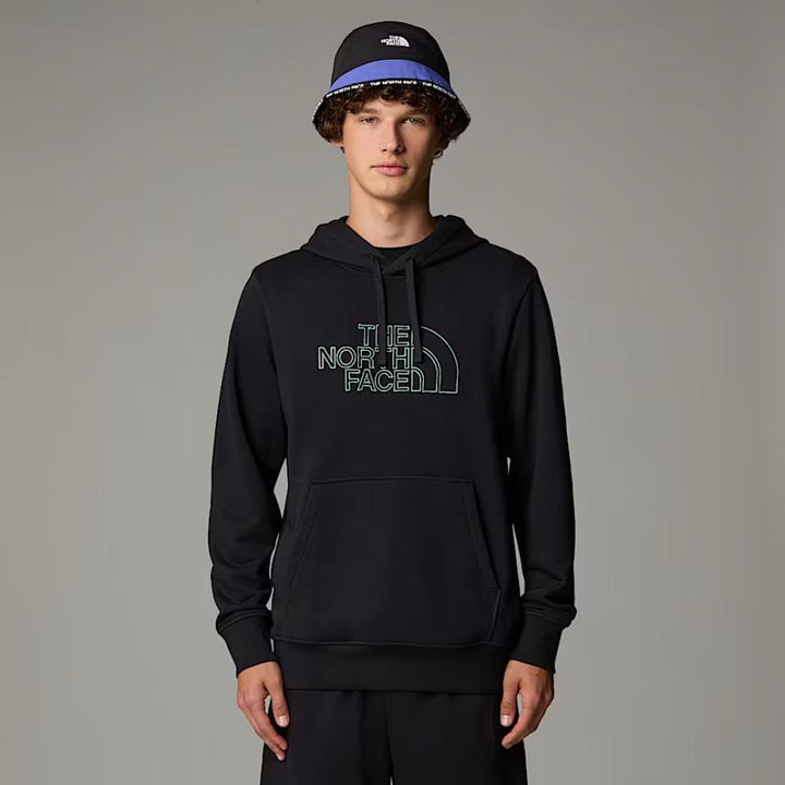 The North Face Felpa Con Cappuccio Drew Peak Light Uomo Black-Duck Green