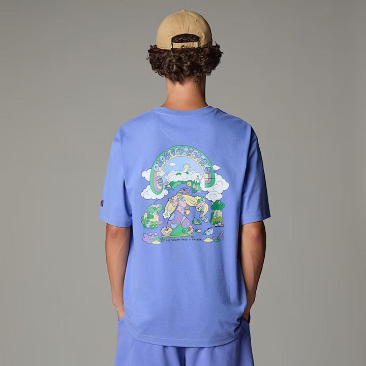 The North Face T-shirt Clean Trails Oversized Unisex Uomo Virtual Blue