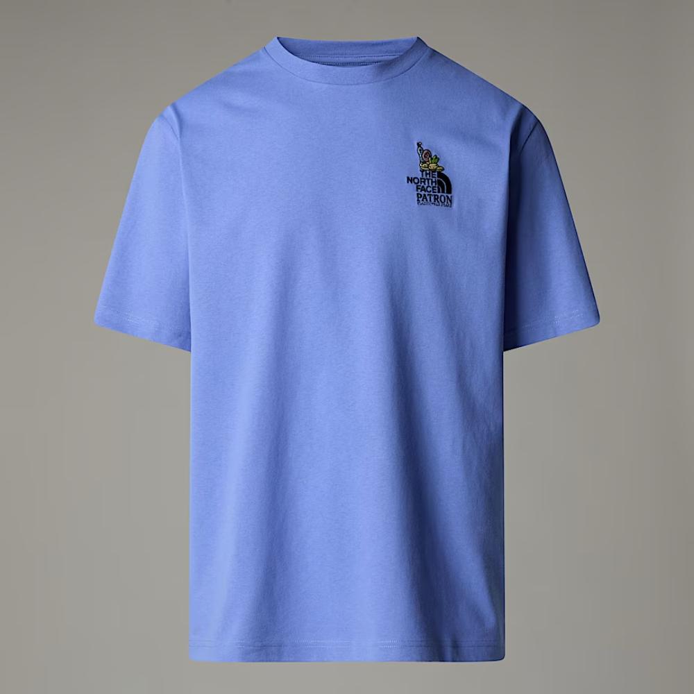 The North Face T-shirt Clean Trails Oversized Unisex Uomo Virtual Blue