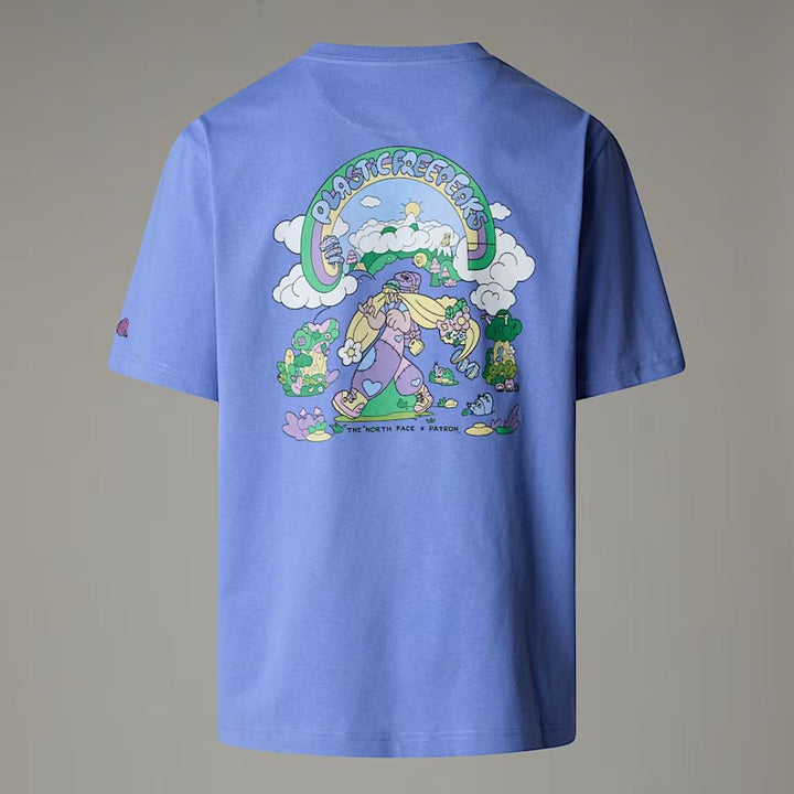 The North Face T-shirt Clean Trails Oversized Unisex Uomo Virtual Blue