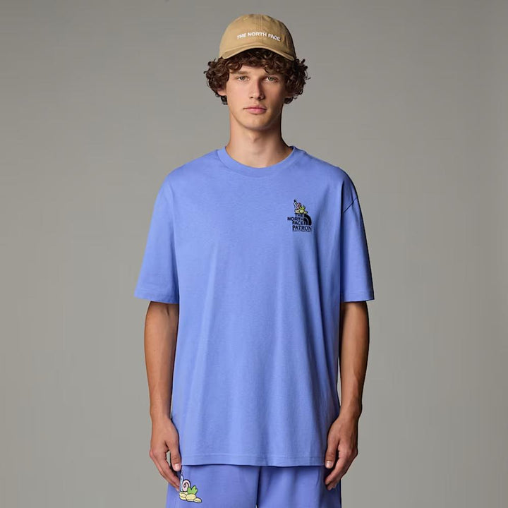 The North Face T-shirt Clean Trails Oversized Unisex Uomo Virtual Blue