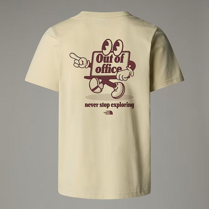 The North Face T-shirt Con Logo Cartoon Rilassata Uomo Gravel