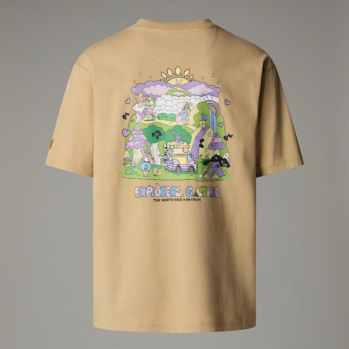 The North Face T-shirt Mountain Cleanup Oversized Uomo Khaki Stone