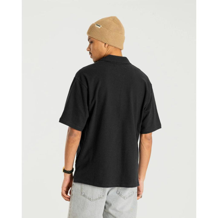 Woodbird Moul Terry Polo Uomo Black