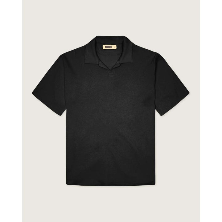 Woodbird Moul Terry Polo Uomo Black