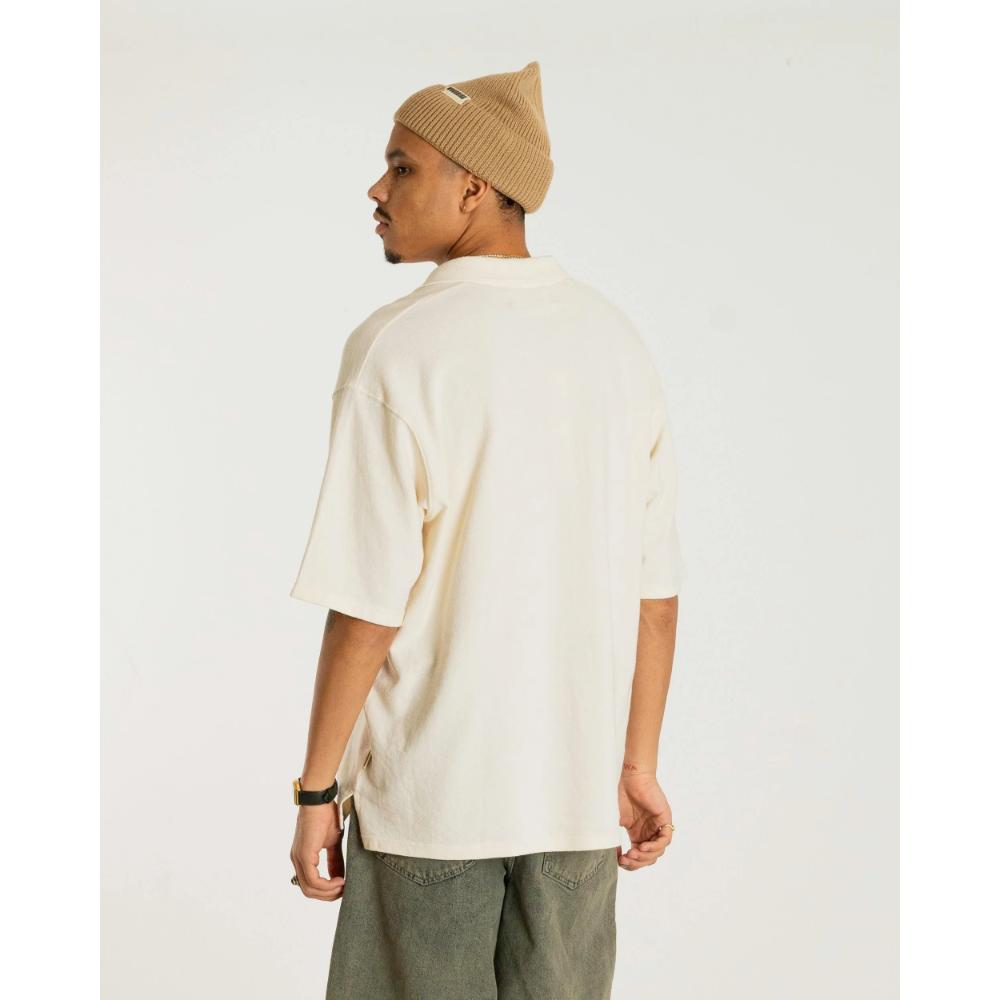 Woodbird Moul Terry Polo Uomo White