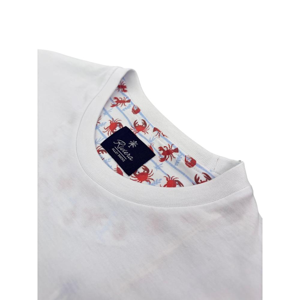 Alley Docks T-shirt Optical White con Stampa “Formentera” Uomo