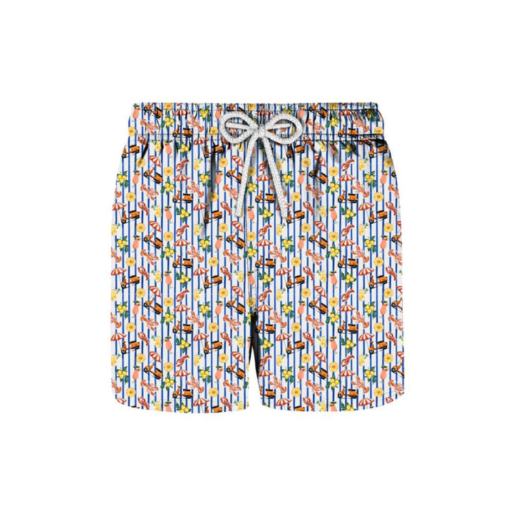 Alley Docks Costume Bianco e Blu con Aragoste e Spritz Uomo
