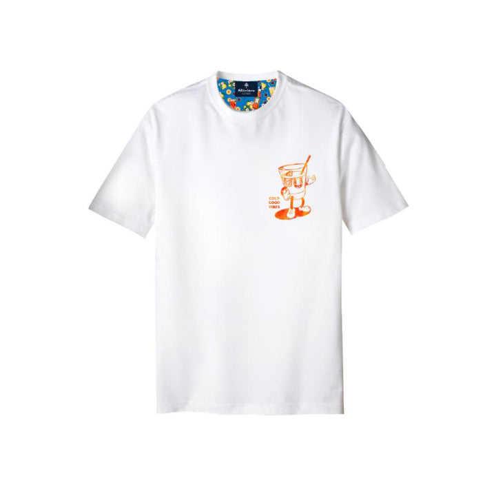 Alley Docks T-shirt Optical White Stampa “Radical Spritz” Uomo