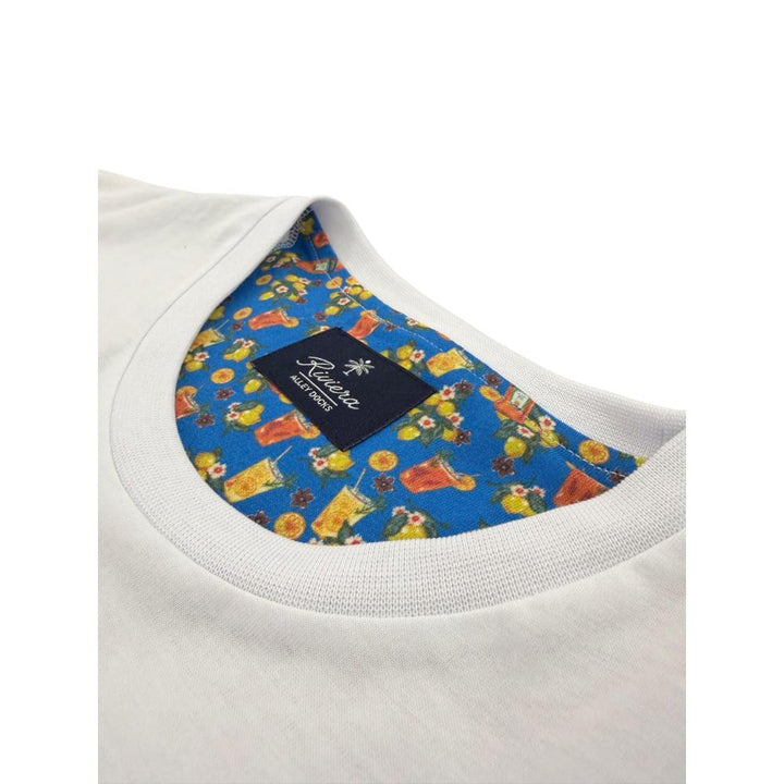 Alley Docks T-shirt Optical White Stampa “Radical Spritz” Uomo