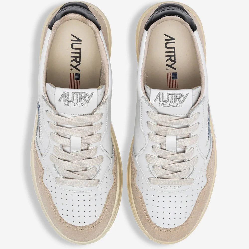 Autry Sneakers Medalist Suede White Black