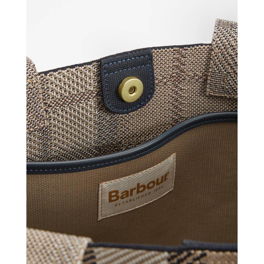 Barbour Shopper In Tartan Layla Rosewood Tartan Donna