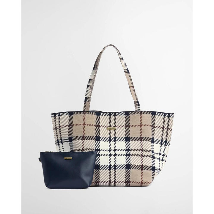 Barbour Borsa Tote Grande In Tartan Layla Rosewood Tartan Donna