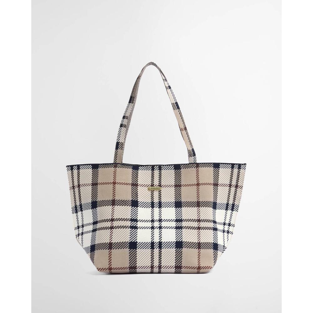 Barbour Borsa Tote Grande In Tartan Layla Rosewood Tartan Donna