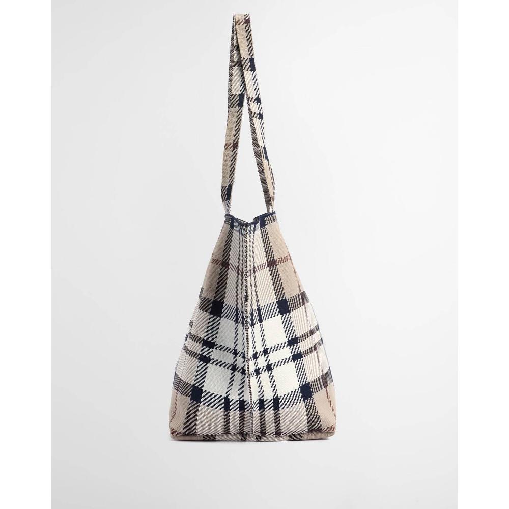 Barbour Borsa Tote Grande In Tartan Layla Rosewood Tartan Donna