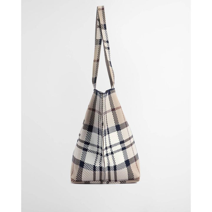 Barbour Borsa Tote Grande In Tartan Layla Rosewood Tartan Donna