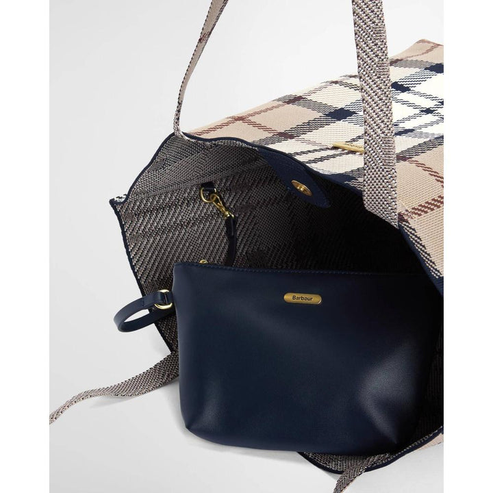 Barbour Borsa Tote Grande In Tartan Layla Rosewood Tartan Donna