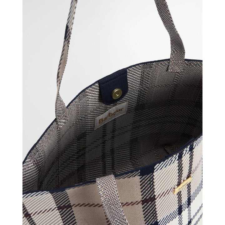 Barbour Borsa Tote Grande In Tartan Layla Rosewood Tartan Donna