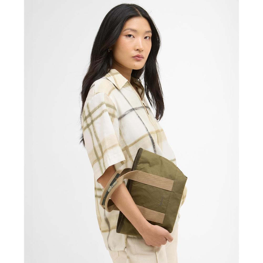 Barbour Mini Borsa Tote Mya Dusky Green Donna