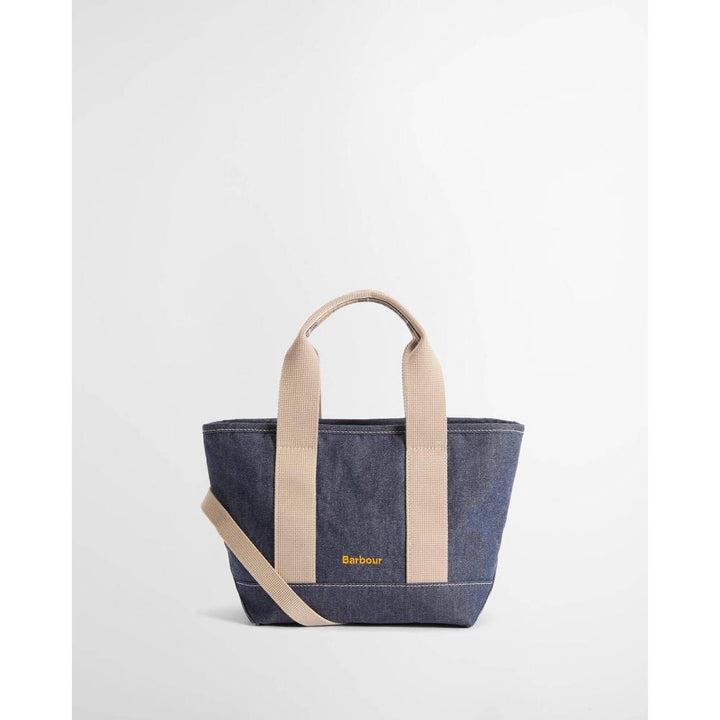 Barbour Mini Borsa Tote In Denim Mya Indigo Donna