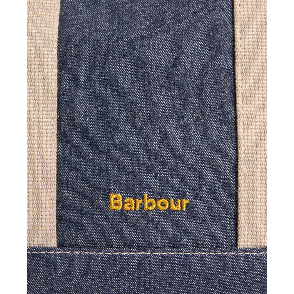 Barbour Mini Borsa Tote In Denim Mya Indigo Donna