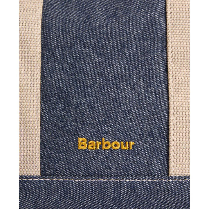 Barbour Mini Borsa Tote In Denim Mya Indigo Donna