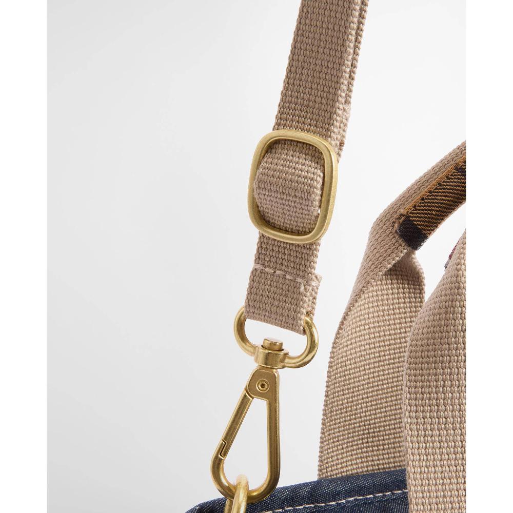 Barbour Mini Borsa Tote In Denim Mya Indigo Donna