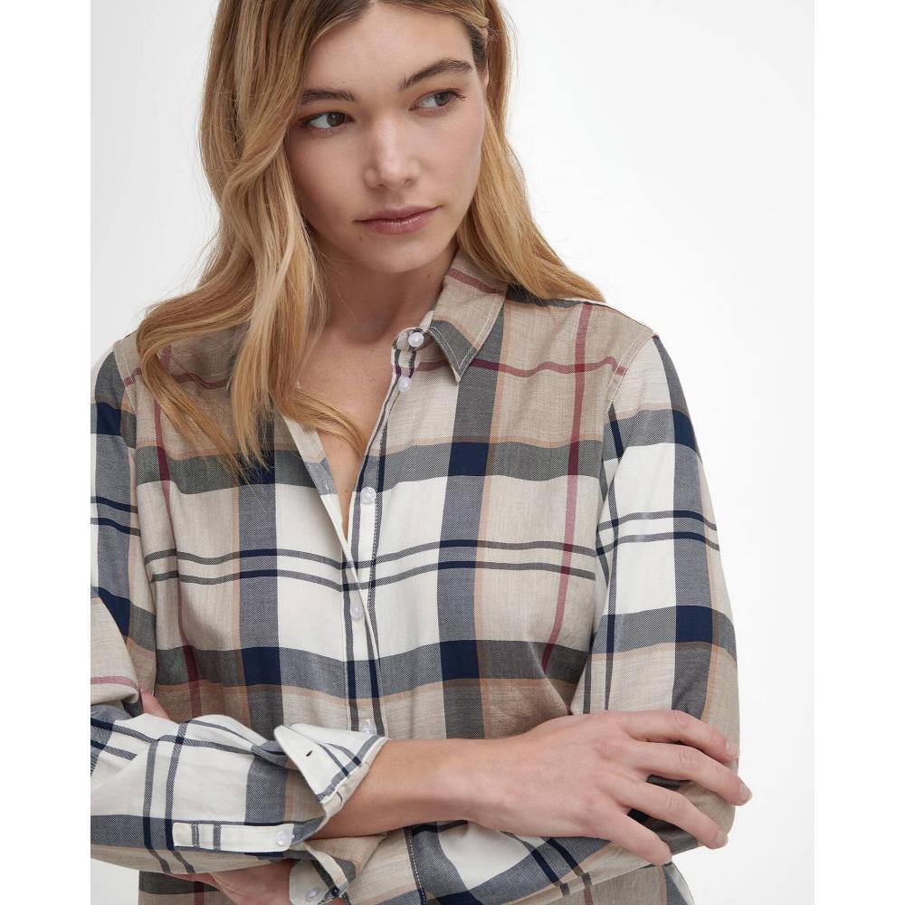 Barbour Camicia Bredon Hessian Tartan Donna