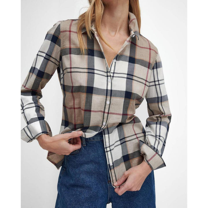 Barbour Camicia Bredon Hessian Tartan Donna