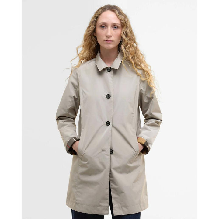 Barbour Giacca Impermeabile Reversibile Babbity Mist Dress Donna