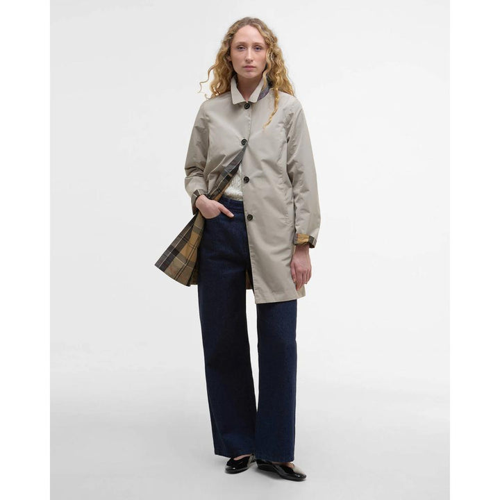 Barbour Giacca Impermeabile Reversibile Babbity Mist Dress Donna