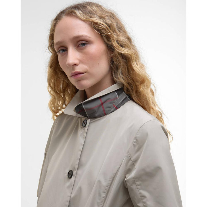 Barbour Giacca Impermeabile Reversibile Babbity Mist Dress Donna