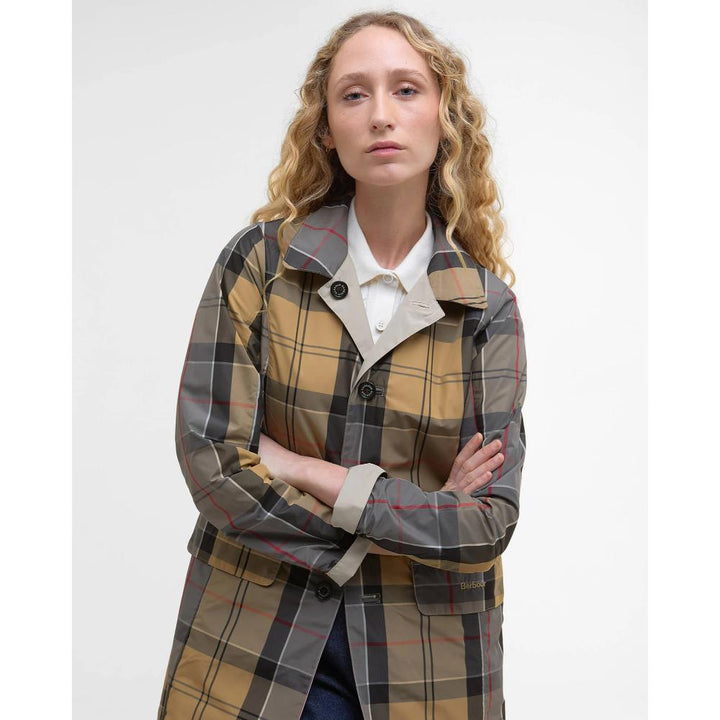 Barbour Giacca Impermeabile Reversibile Babbity Mist Dress Donna