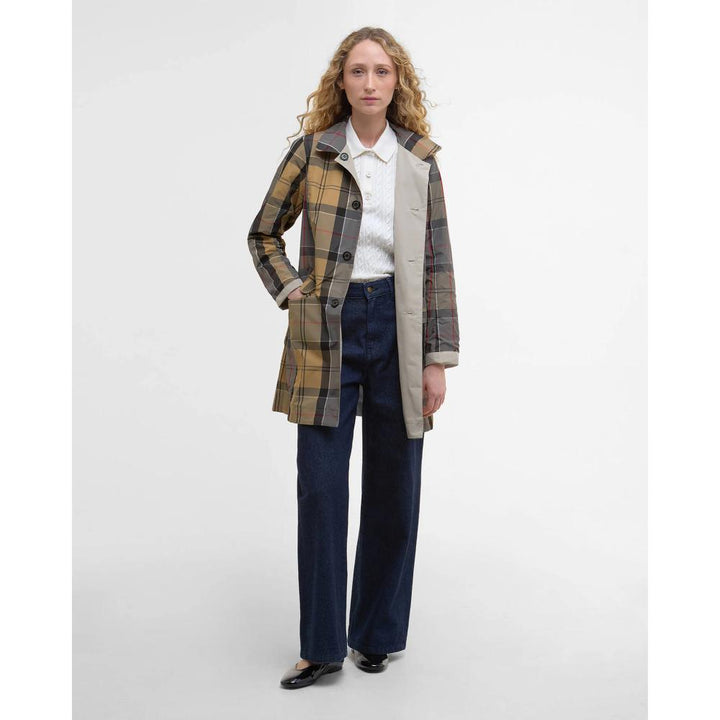 Barbour Giacca Impermeabile Reversibile Babbity Mist Dress Donna
