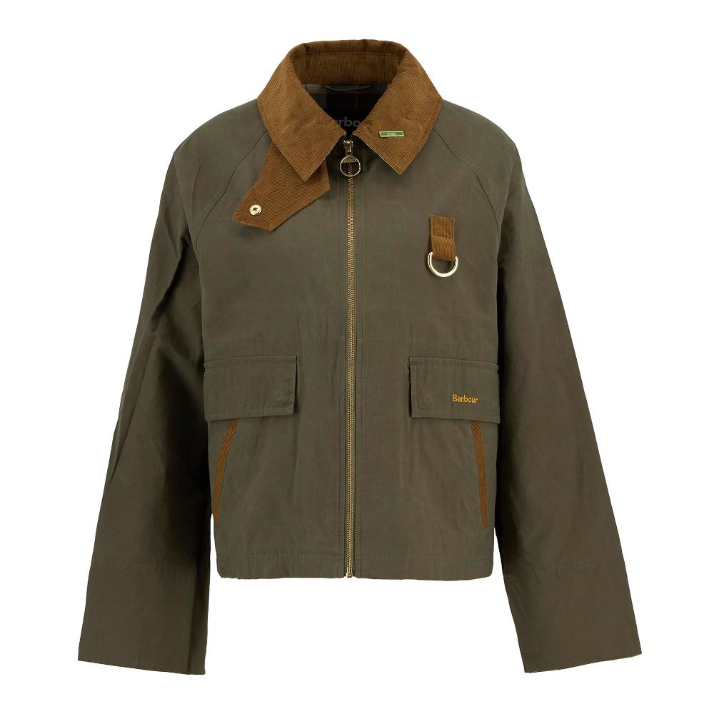 Barbour Giacca Antipioggia Spey Icons Ivy Green Ancient Donna