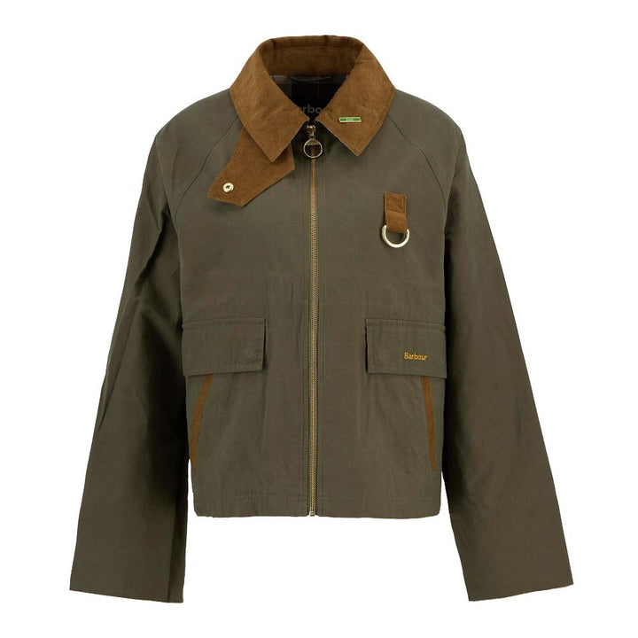 Barbour Giacca Antipioggia Spey Icons Ivy Green Ancient Donna