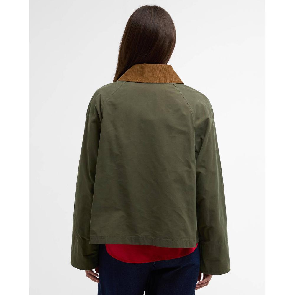 Barbour Giacca Antipioggia Spey Icons Ivy Green Ancient Donna