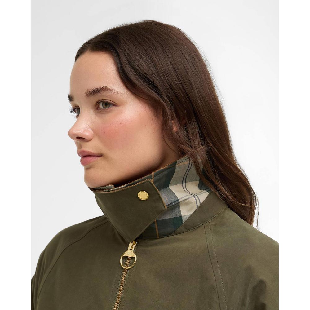 Barbour Giacca Antipioggia Spey Icons Ivy Green Ancient Donna