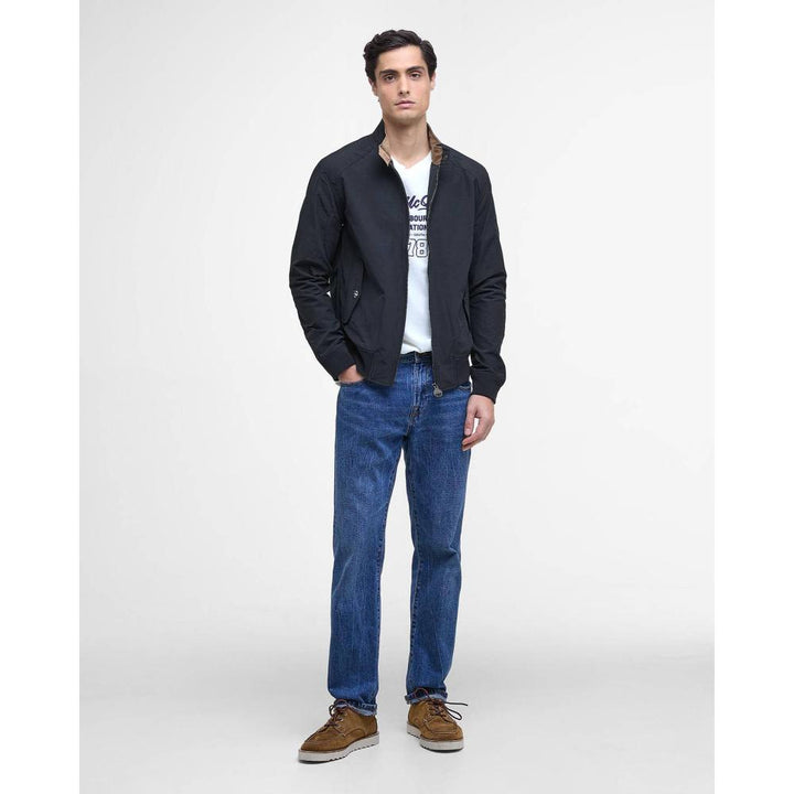 Barbour Giacca Harrington Rectifier Steve McQueen Classic Navy Uomo