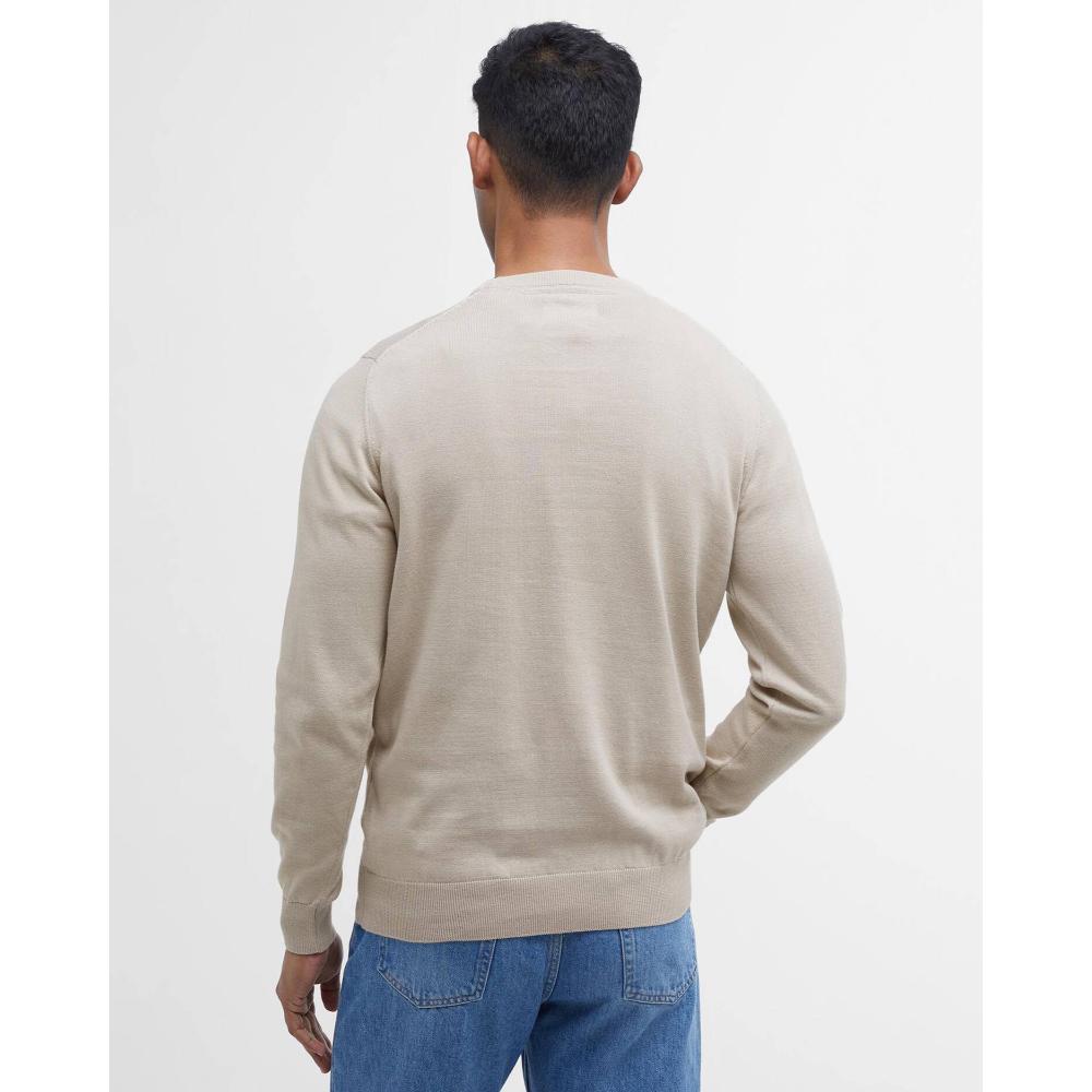 Barbour Maglione Girocollo In Cotone Pima Mist Uomo