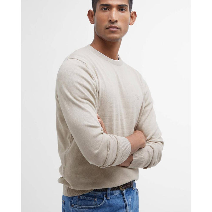 Barbour Maglione Girocollo In Cotone Pima Mist Uomo