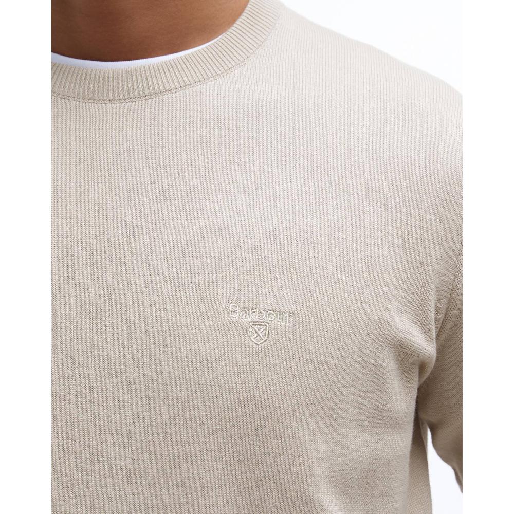 Barbour Maglione Girocollo In Cotone Pima Mist Uomo