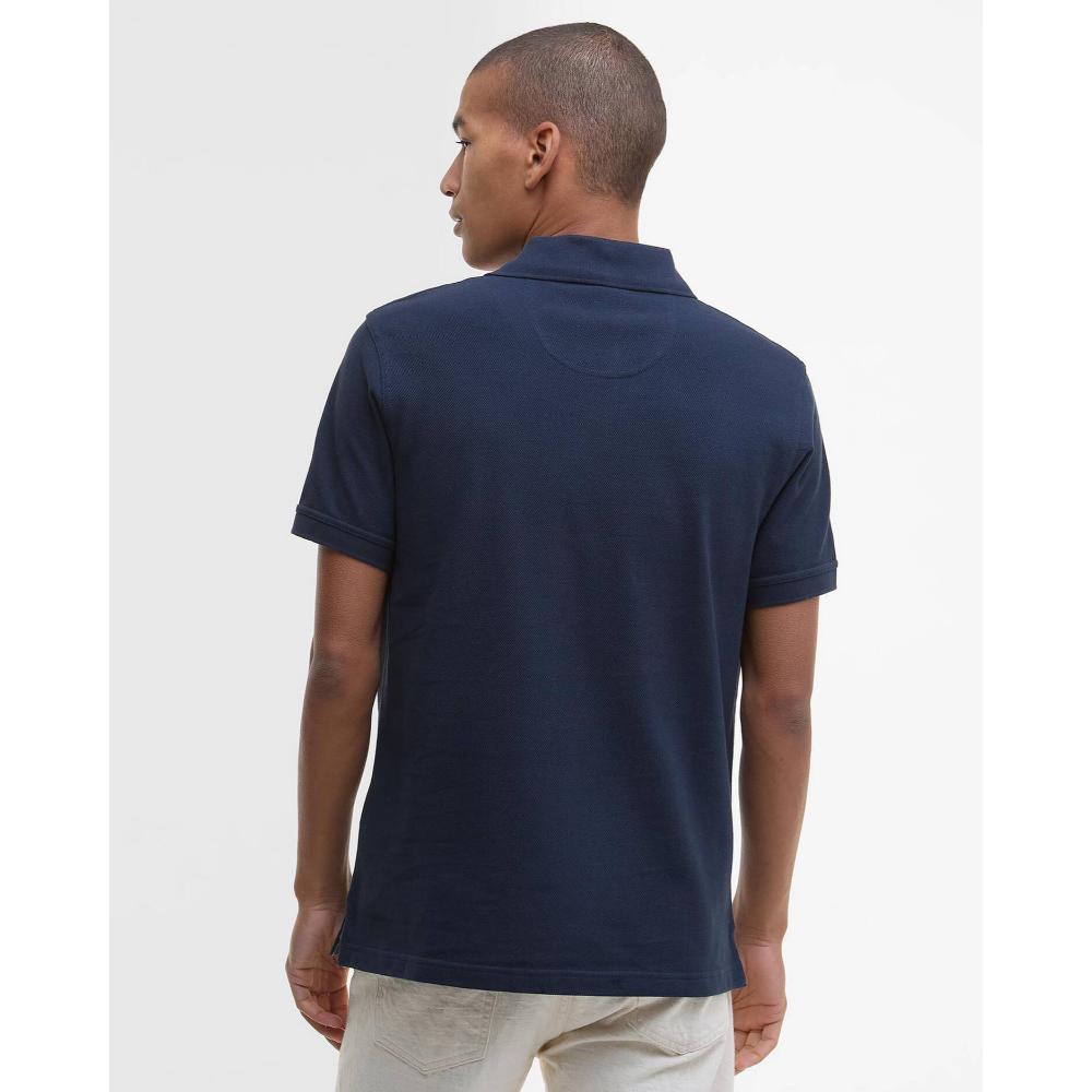 Barbour Tartan Pique Polo New Navy Uomo