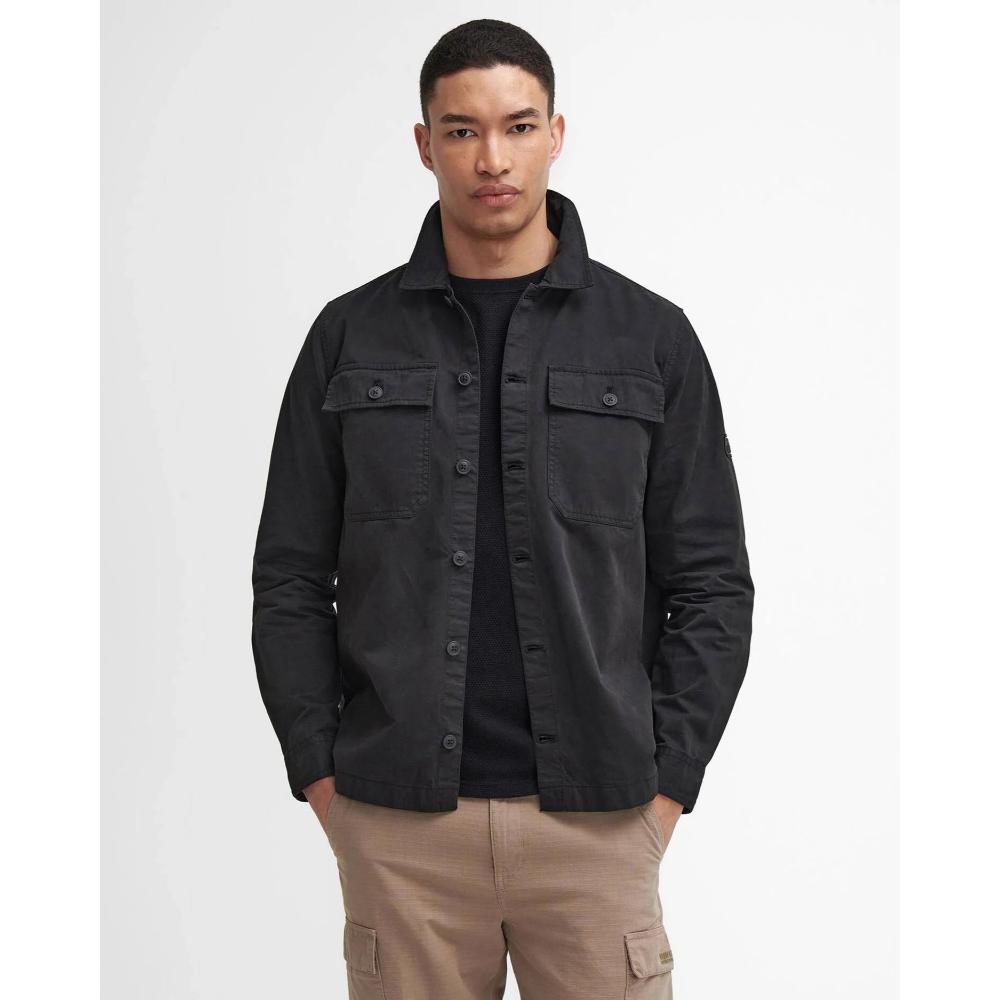 Barbour Overshirt Arlo Classic Black Uomo