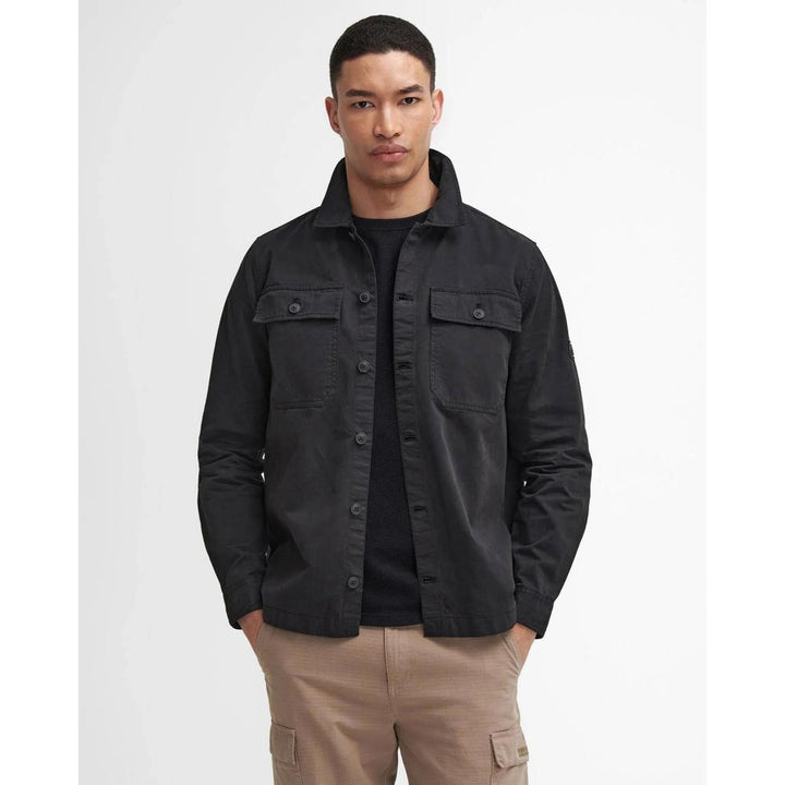 Barbour Overshirt Arlo Classic Black Uomo