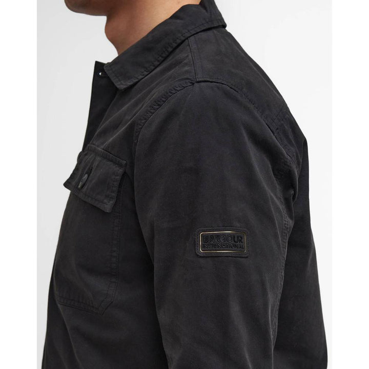 Barbour Overshirt Arlo Classic Black Uomo