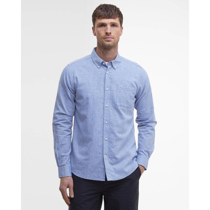 Barbour Camicia Sartoriale Nelson Classic Blue Uomo
