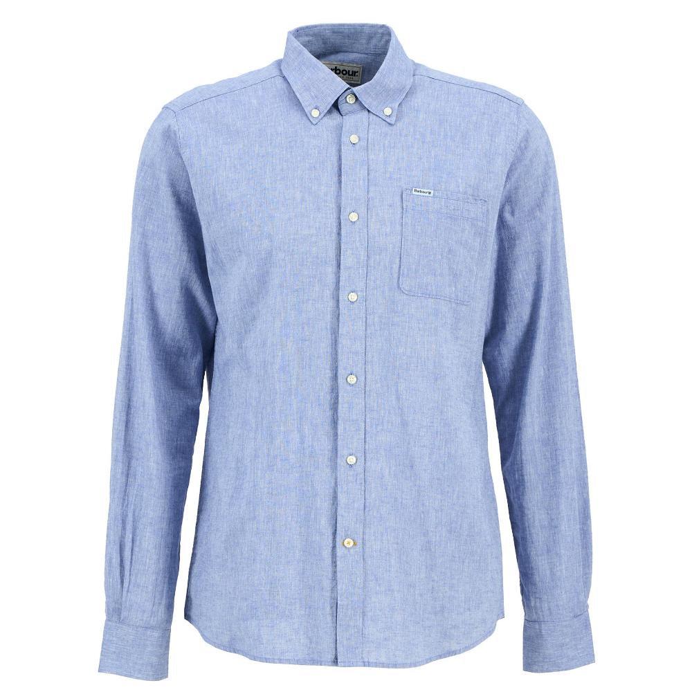 Barbour Camicia Sartoriale Nelson Classic Blue Uomo
