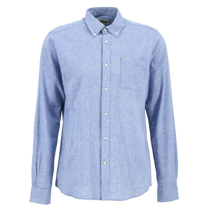 Barbour Camicia Sartoriale Nelson Classic Blue Uomo