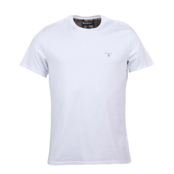 Barbour T-Shirt Sportiva Tartan Classic White Uomo